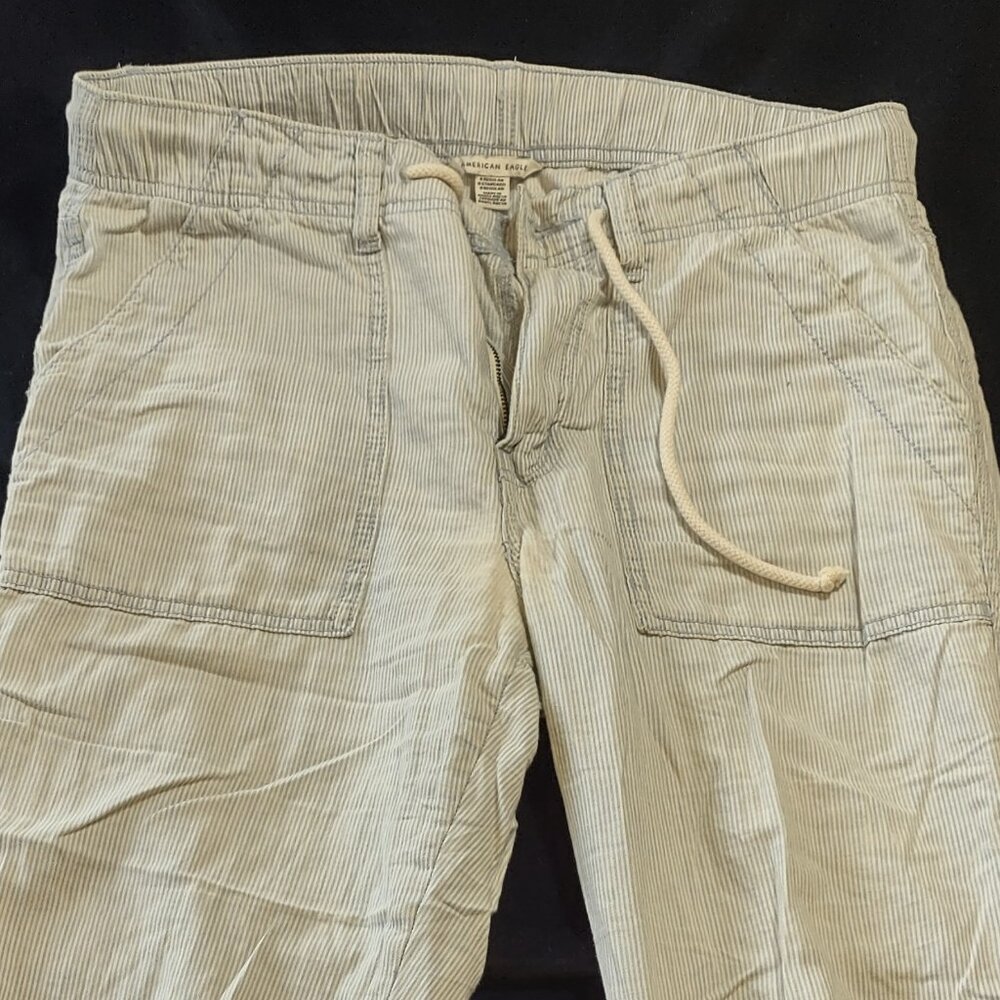 American Eagle striped jogger pants women's